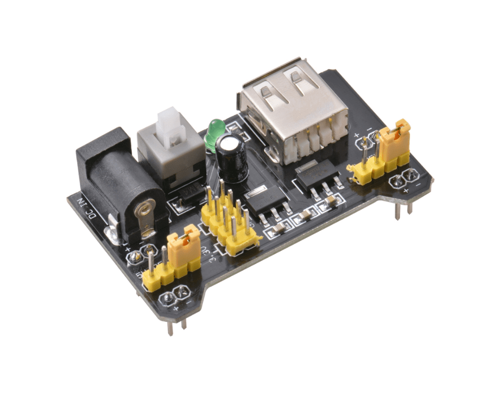 Fuente 3.3v 5v alimentador para protoboard Mb102