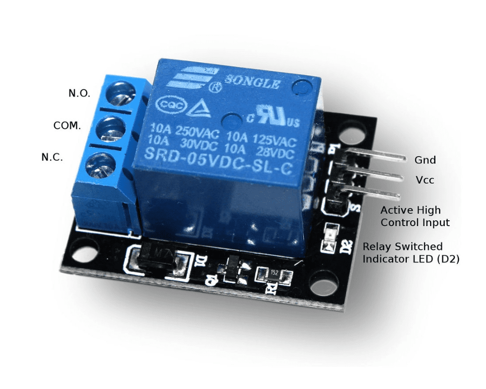 KY-019 Relay de 5V 1 canal