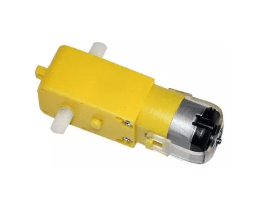 Motor reductor DC doble eje Amarillo 3-6V