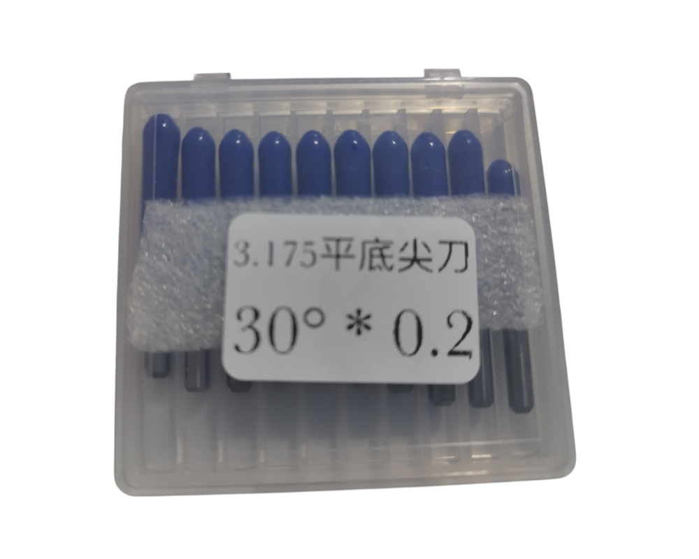 Kit de 10 fresas brocas 3.175 - 0.2mm - 30° para taladro