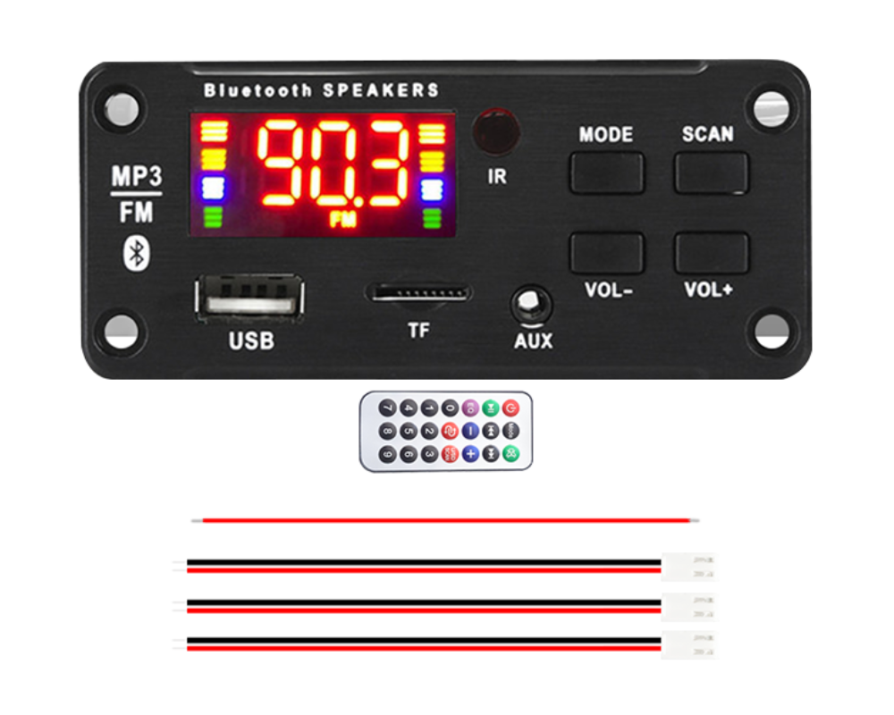 Modulo FM MP3 Radio Bluetooth 5.0 con salida de 50W (2x25W)