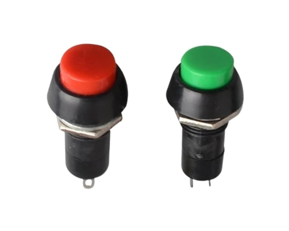 Botón pulsador NA 2 pines PBS-11B 12mm