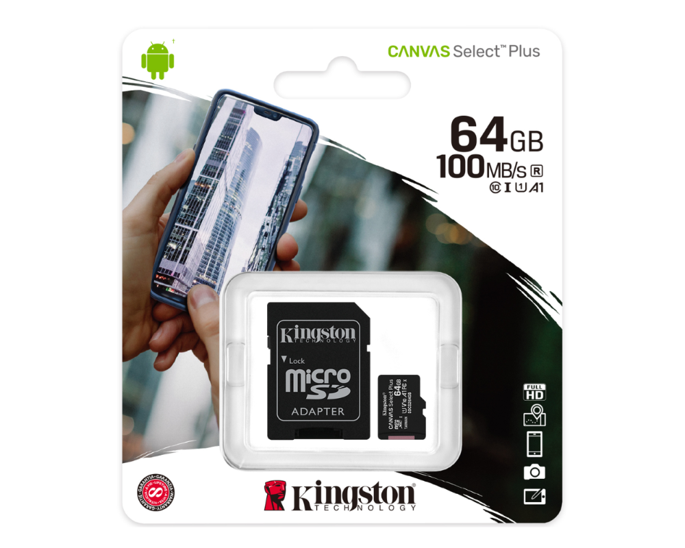 Memoria Micro SD Kingston Canva select plus