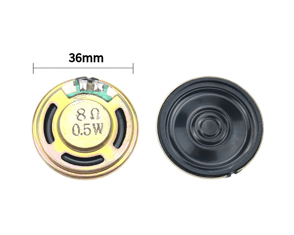 Bocina 0.5W 8OHM (diámetro 36mm)